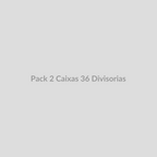 Pack de 2 caixas organizadoras transparentes com 36 divisórias