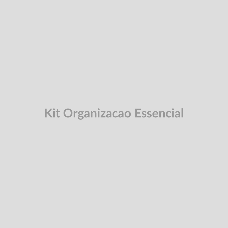 Kit de organização essencial para casa