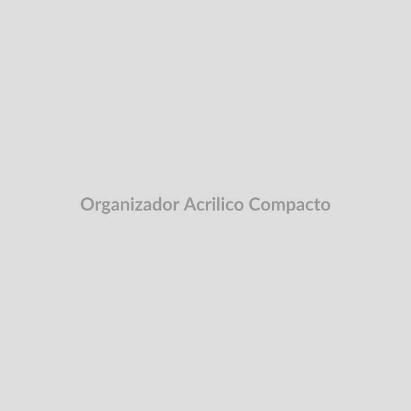 Organizador acrílico compacto multiusos