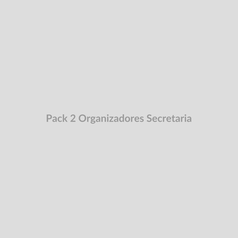 Pack de 2 organizadores transparentes para secretária