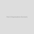 Pack de 2 organizadores transparentes para secretária