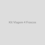 Kit de viagem com 4 frascos reutilizáveis