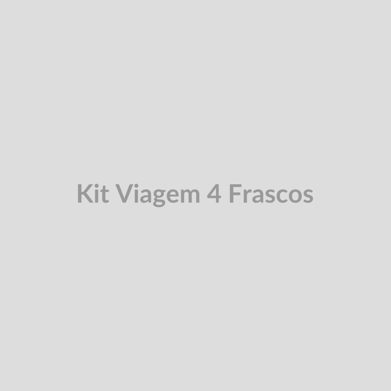 Kit de viagem com 4 frascos reutilizáveis
