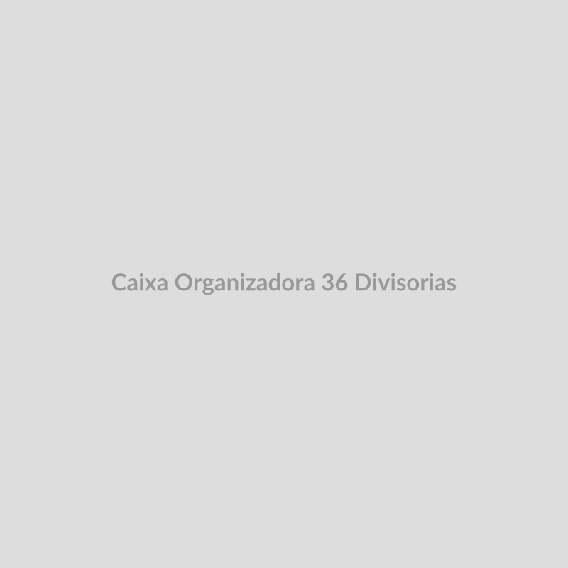 Caixa organizadora transparente com 36 divisórias