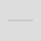 Caixa organizadora transparente com 36 divisórias