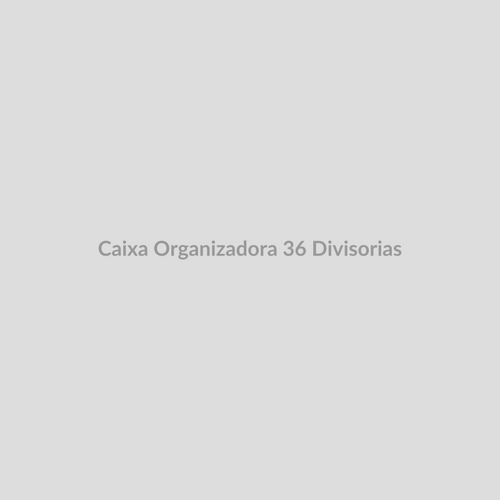 Caixa organizadora transparente com 36 divisórias