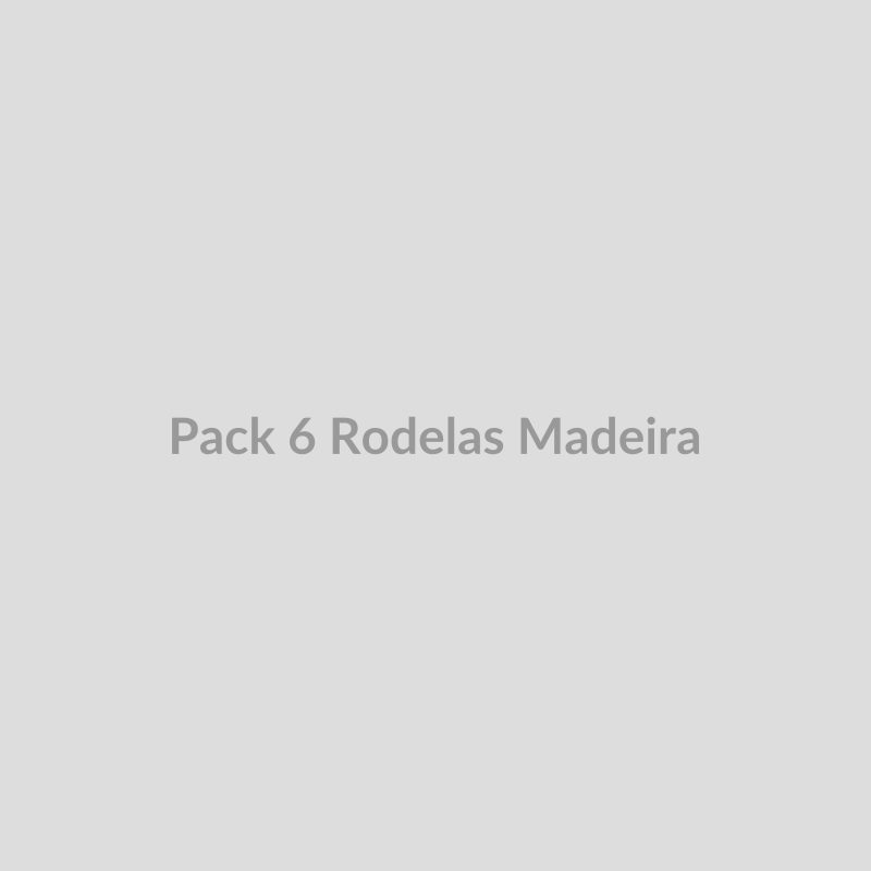 Pack de 6 rodelas de madeira decorativas